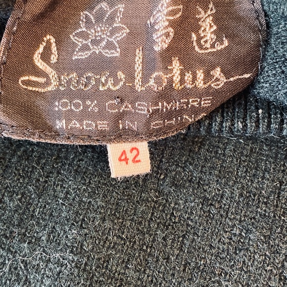 Vintage SNOW LOTUS CASHMERE mock turtleneck, Women’s Large, FOREST GREEN - Picture 2 of 6